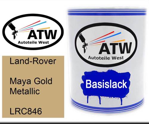 Land-Rover, Maya Gold Metallic, LRC846: 1L Lackdose, von ATW Autoteile West.